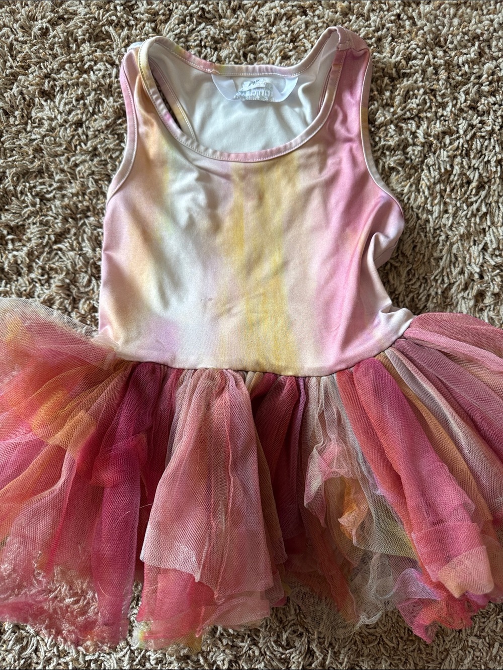 Girls Multicolor Pink & Gold Tulle Tutu Dress - iloveplum brand